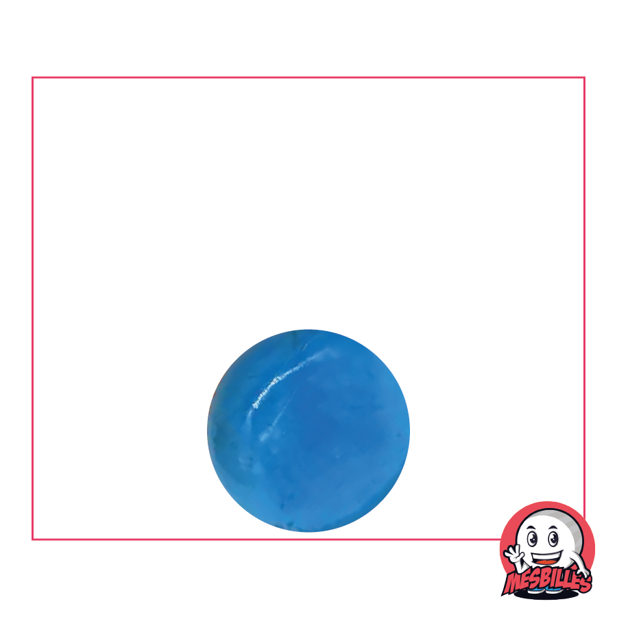 Collection - Bille Coquillage en Verre Translucide Bleu Nuit Collection - Bille Coquillage en Verre Translucide Bleu Nuit