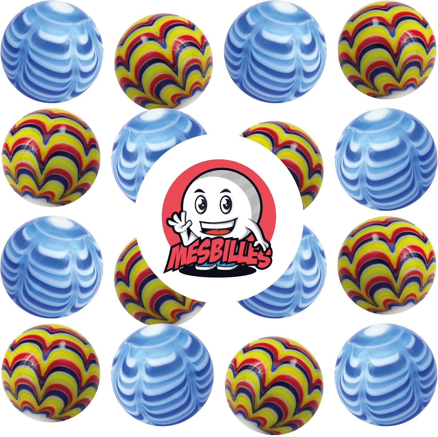 1 Murmeln Heißluftballon Rot 25 mm