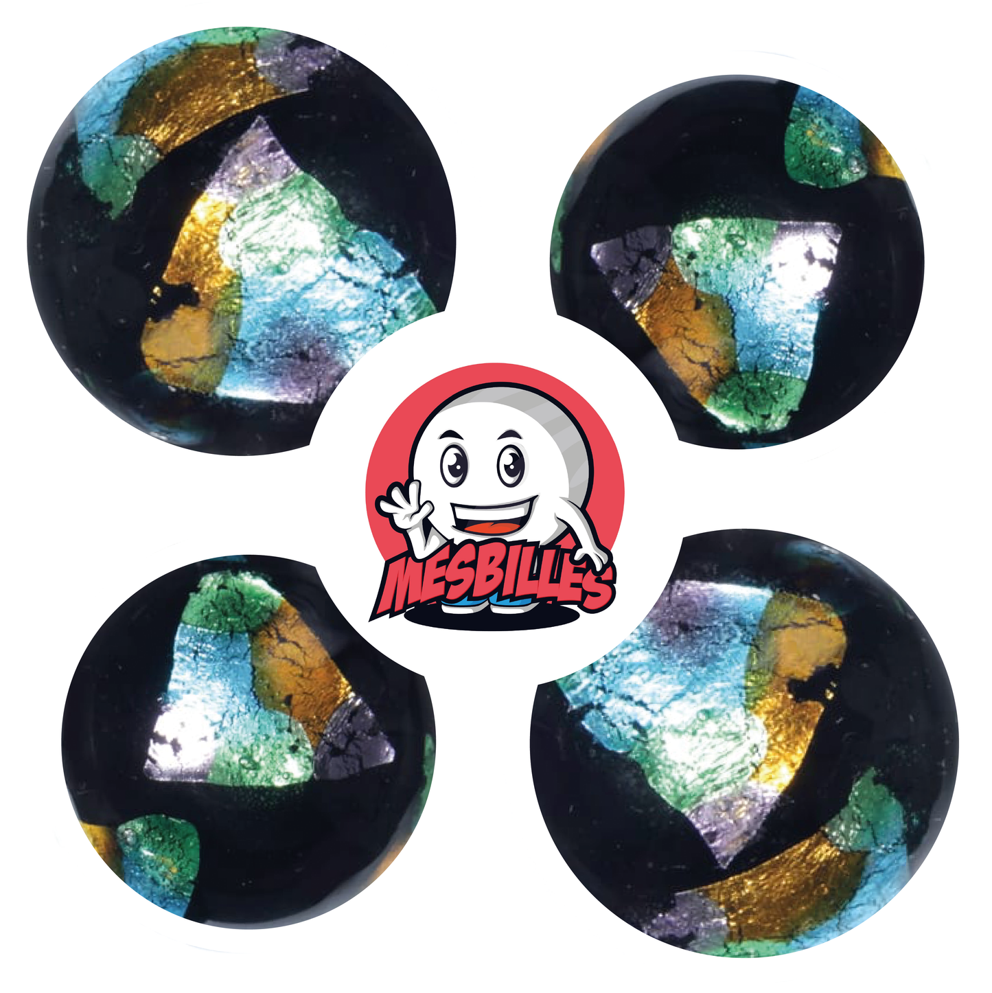 1 Murmel Kunst Pyramide 16 mm