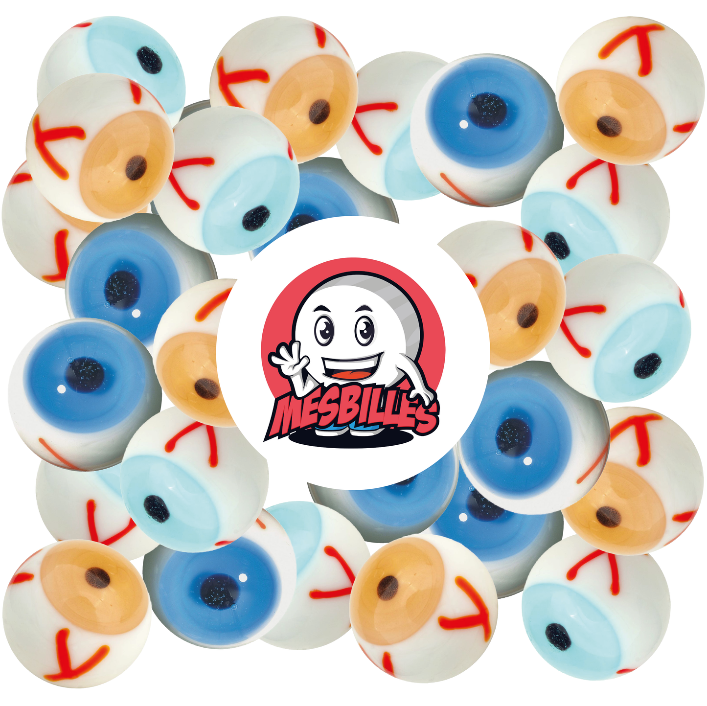 1 Bille Art Watching-You Bleu 22 mm