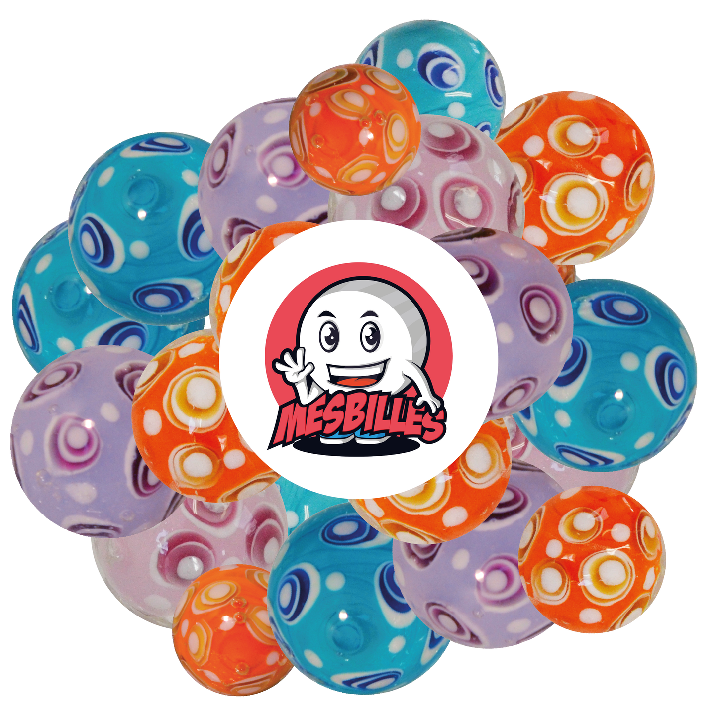 1 Bille Art Bubble Orange 22 mm