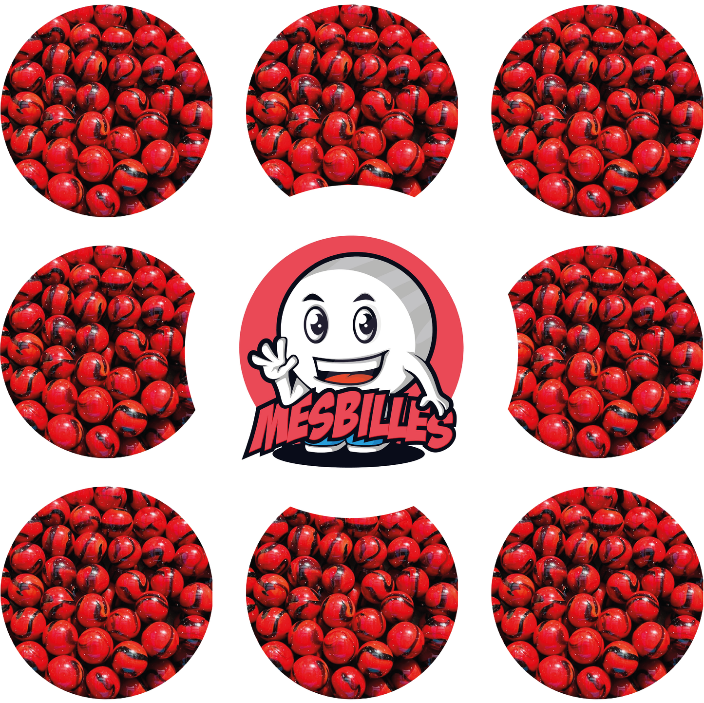 1 Bille Coccinelle 16 mm