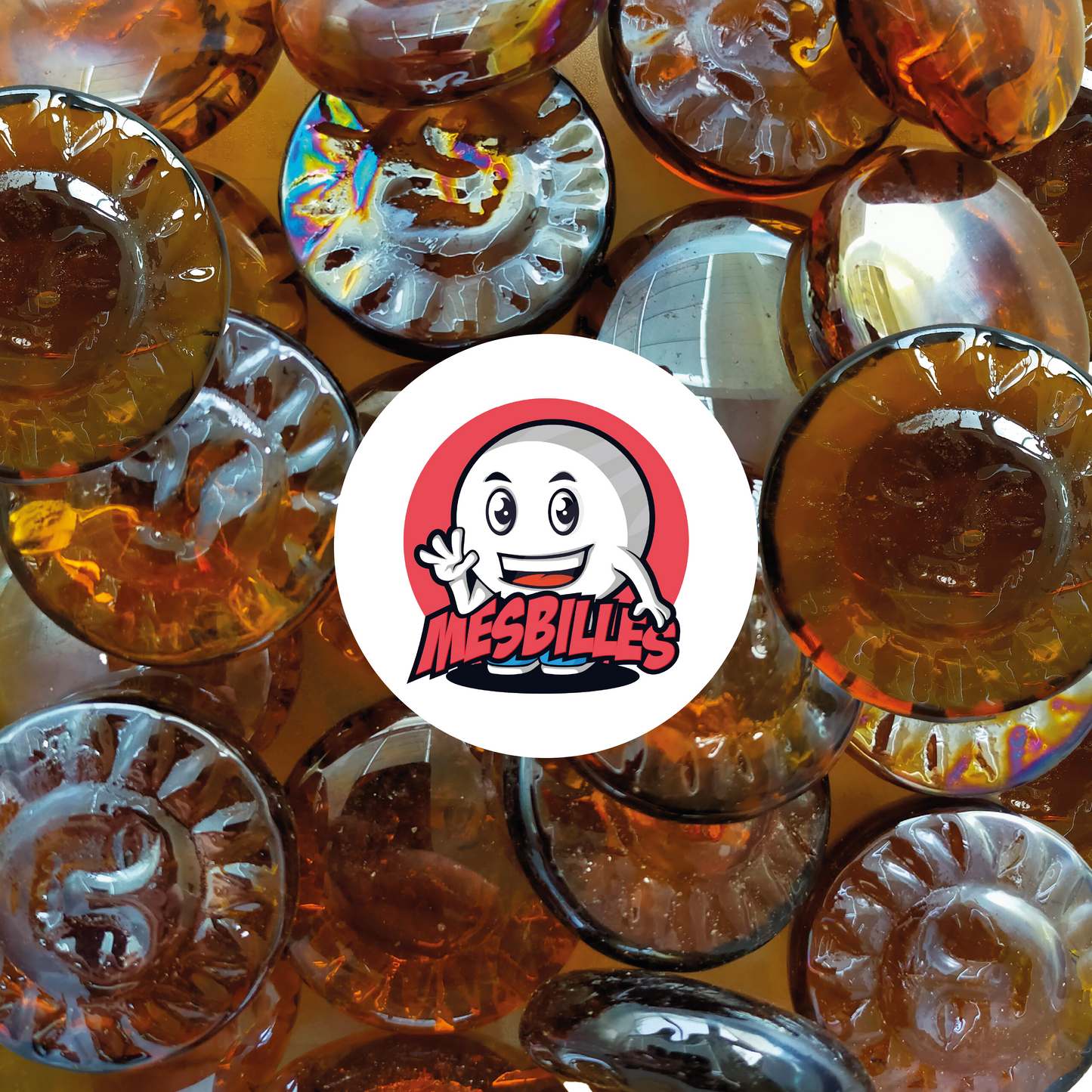 1 Murmeln Sonne Bernstein-Nacht