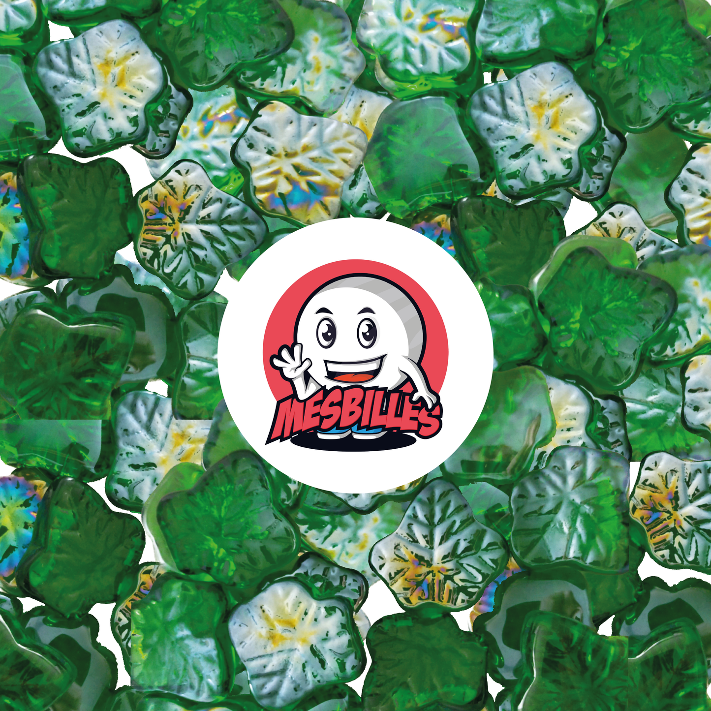 1 Bille Feuille Érable Vert