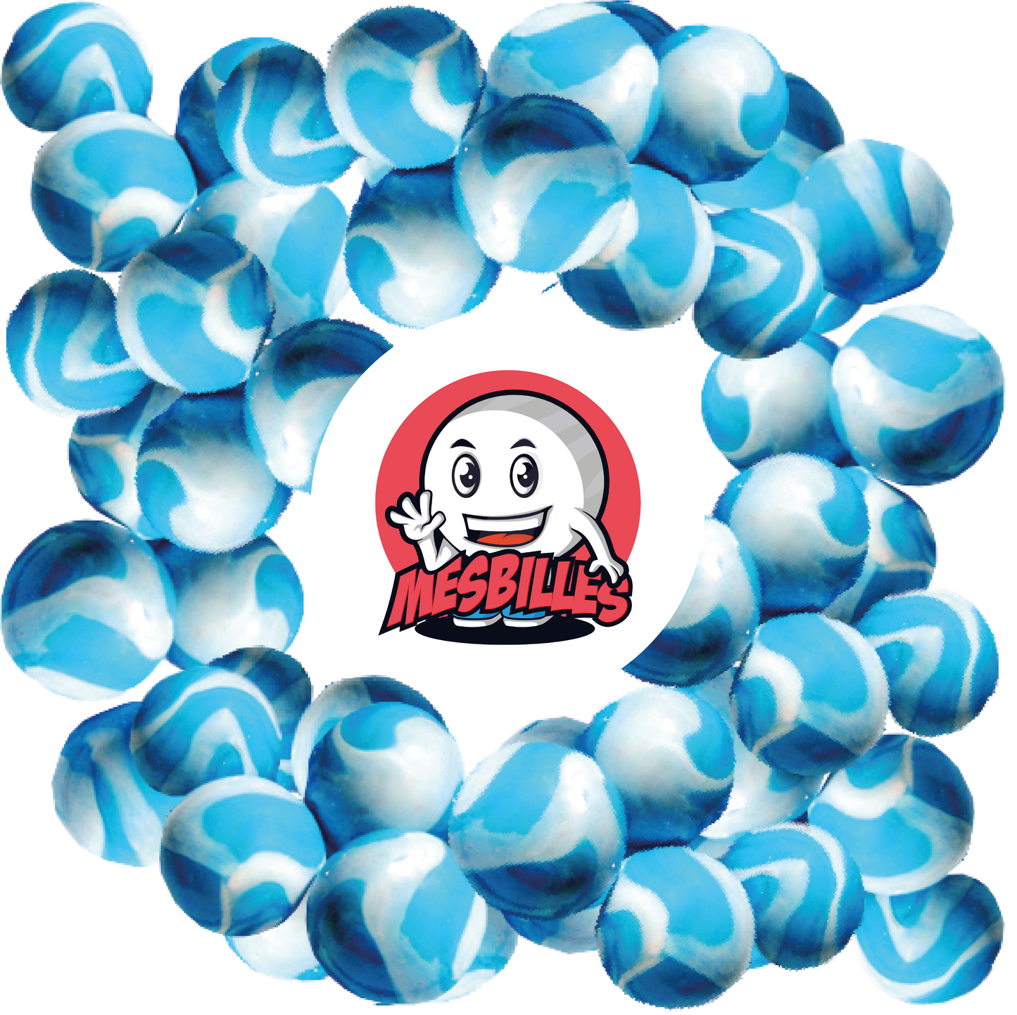 Mit diesem Murmeln in den Farben des FC Marseille ist jedes Spiel ein Sieg. Feiern Sie den Geist des OM mit unserem 16-mm-Murmeln Marseille. Mit seinem strahlenden Azurblau ist es eine lebhafte Hommage an die Fußballmannschaft aus Marseille.