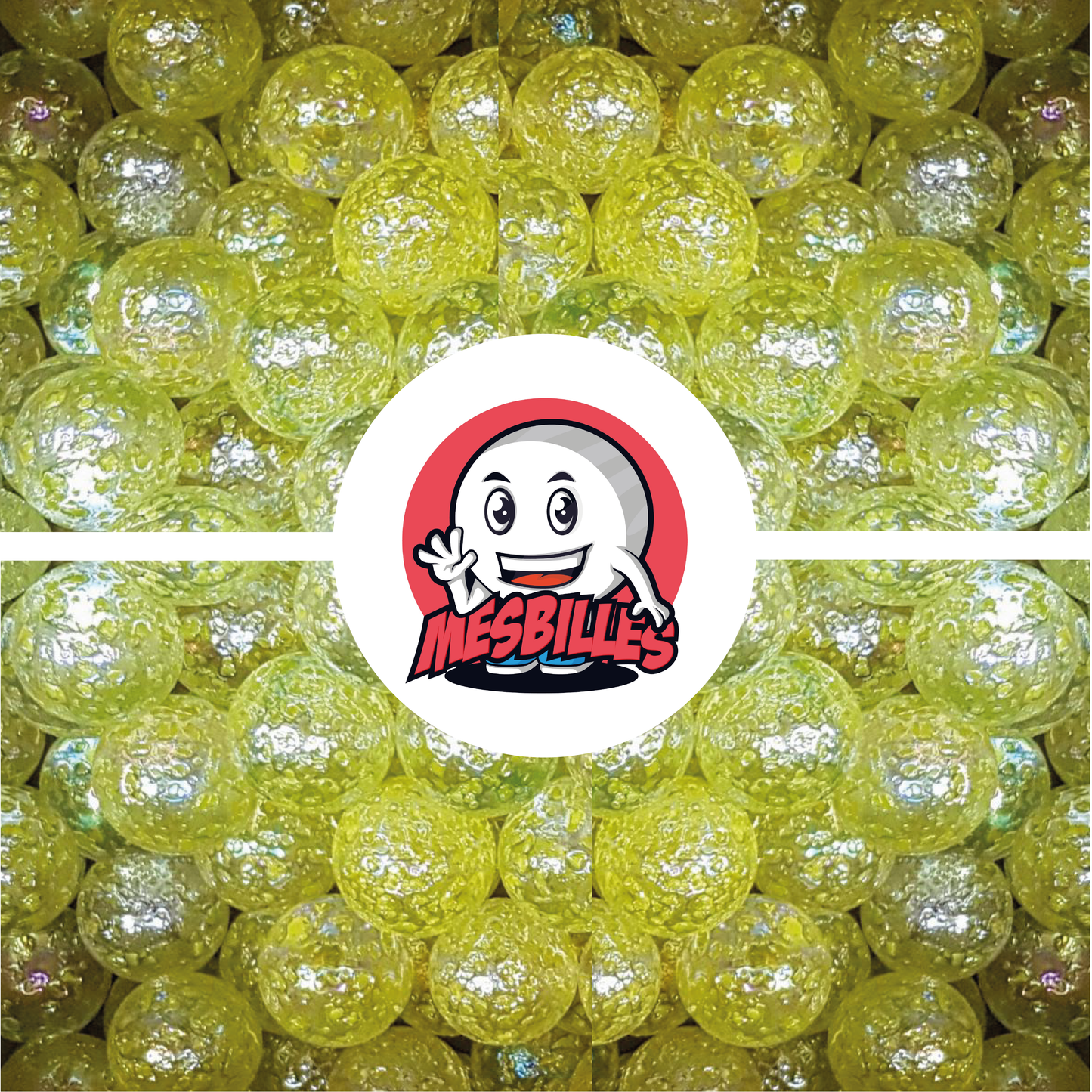 1 Murmeln Nugget Gelb 12 mm