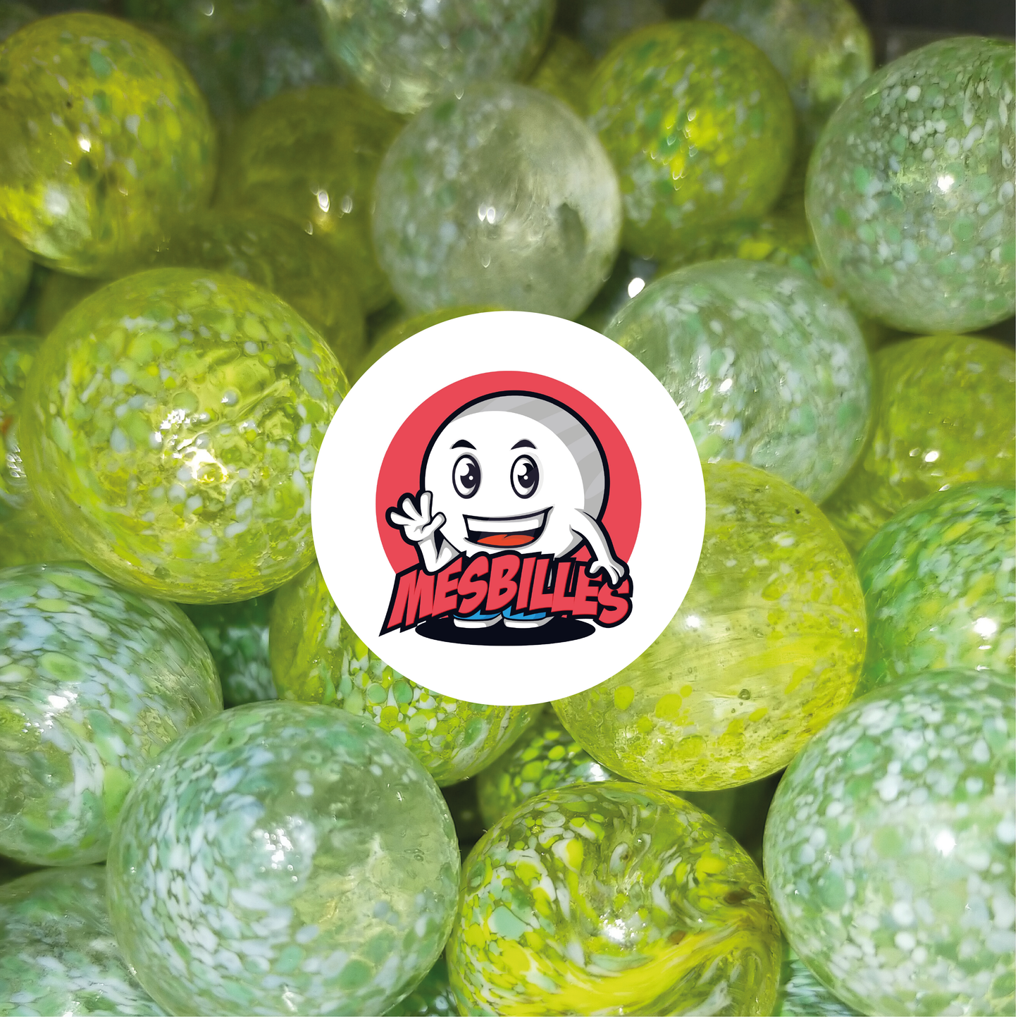 1 Bille Planète Verte 25 mm