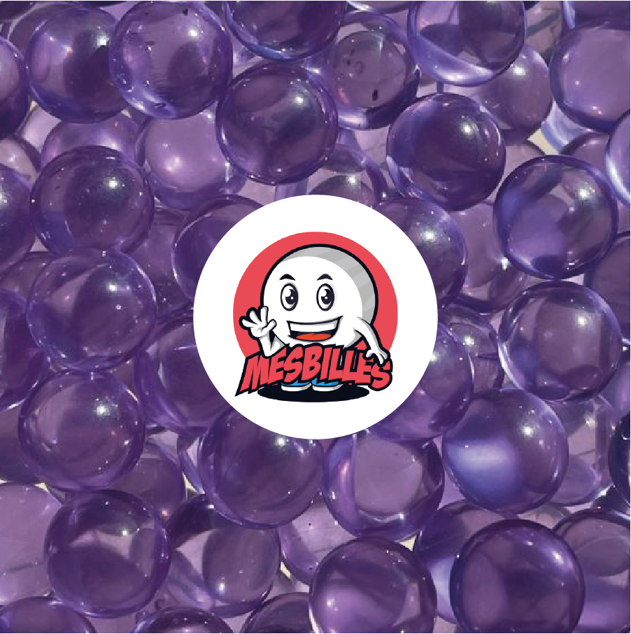 1 Murmeln Licht Violett 10 mm