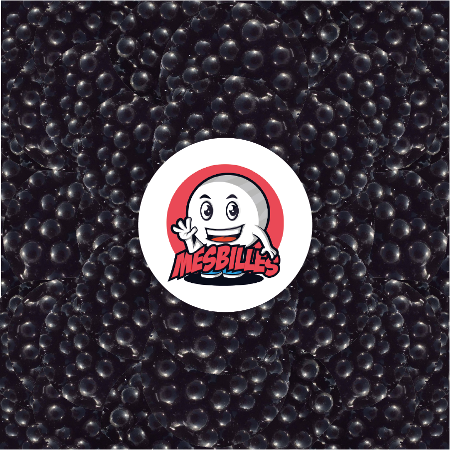 1 Murmeln Perle Schwarz 10 mm