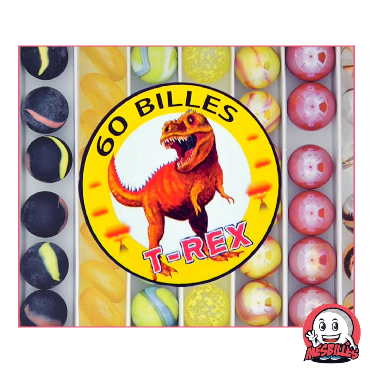 Chaque bille semble avoir survécu à l’extinction : jaune lave, rouge magma, noir charbon ou effets fossiles… Les enfants vont rugir de plaisir !