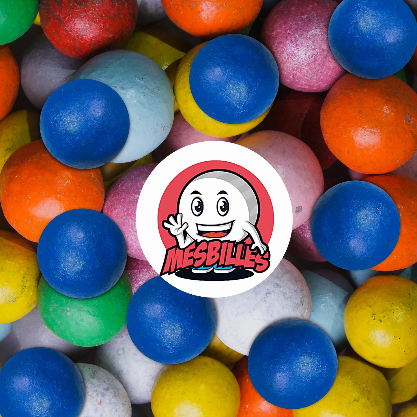 Bille bleue en terre de petit format, alliant teinte vive et solidité pour amateurs et collectionneurs