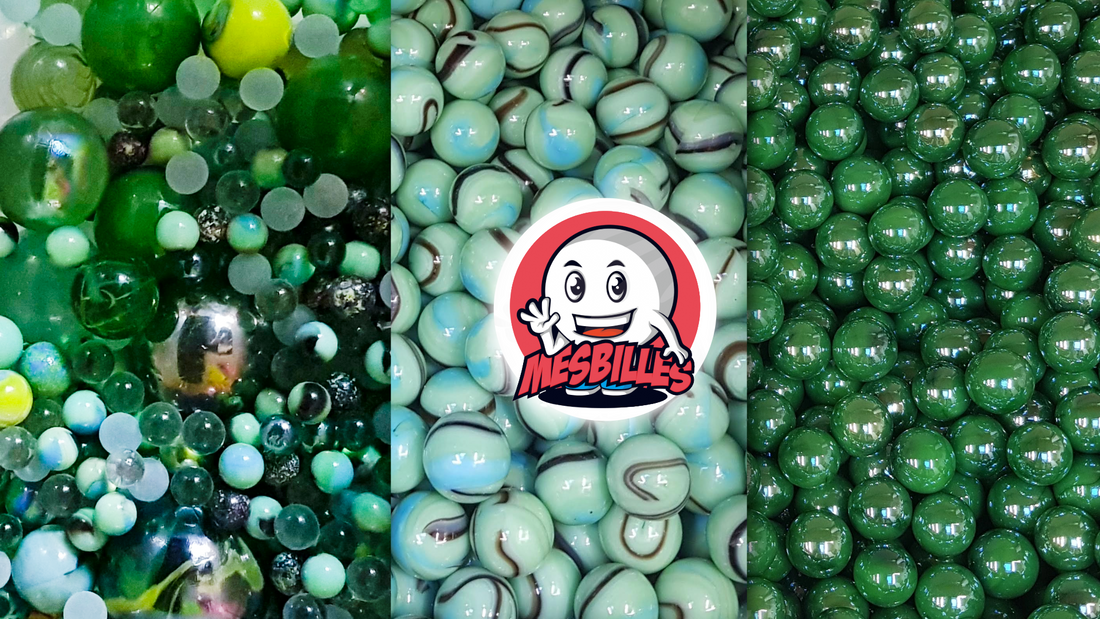 MeineMurmelnn – Fotos von Bestellungen grüner Murmeln