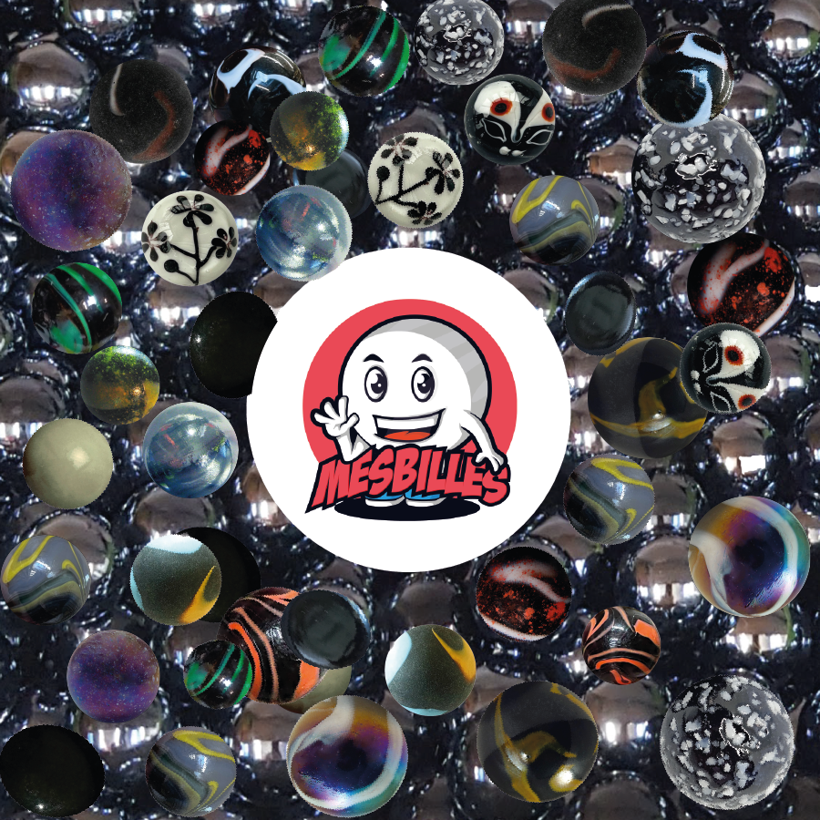 Billes Noires ou Grises - MesBilles