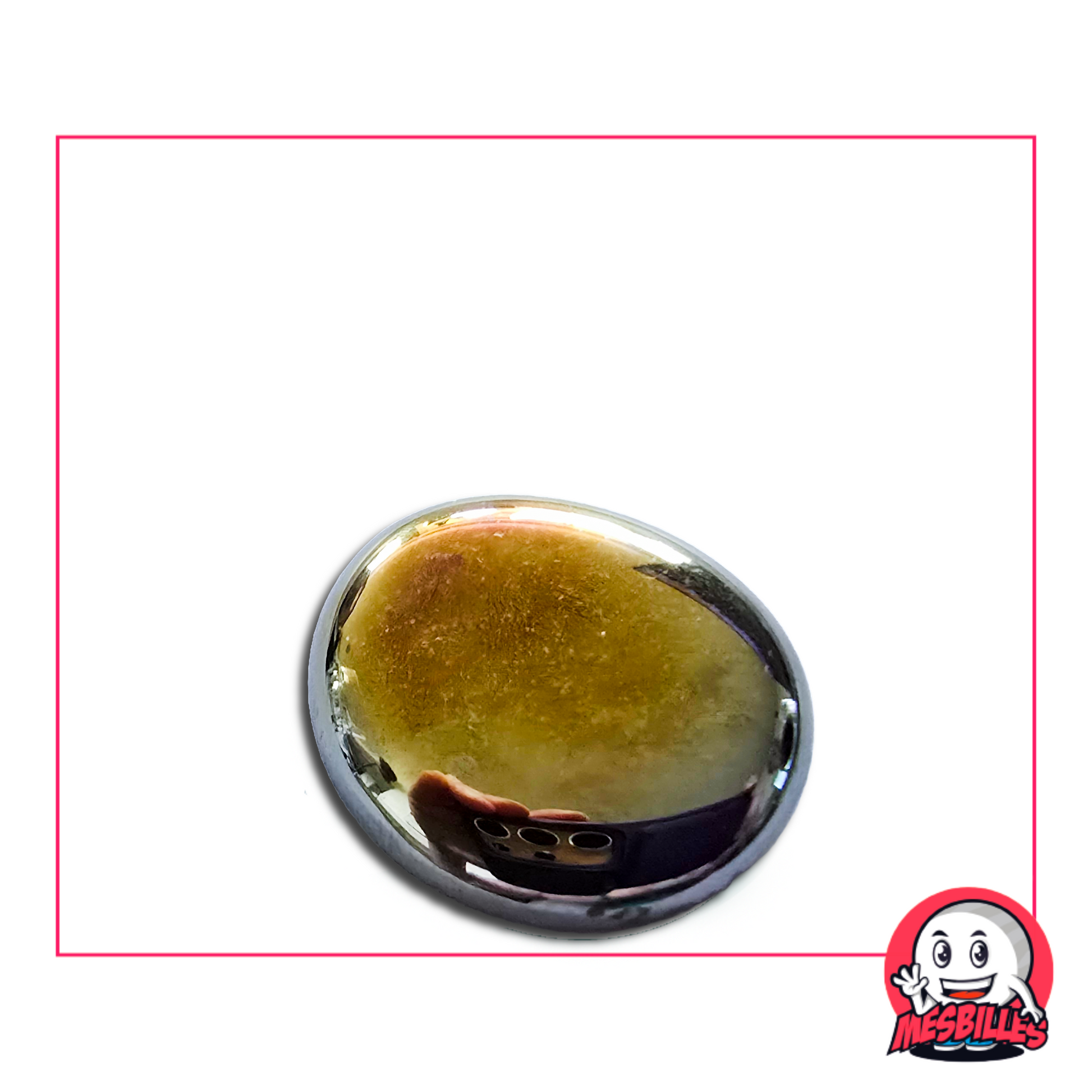 Flache Murmeln, matt und glänzend, 30 mm, mit dem Namen „Irisierend Petrol“ – einzeln erhältlich auf MeineMurmeln.de