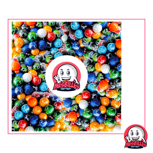 Collection MesBilles Ultra Brillantes : assortiment de 100 billes multicolores éclatantes avec effet miroir lumineux