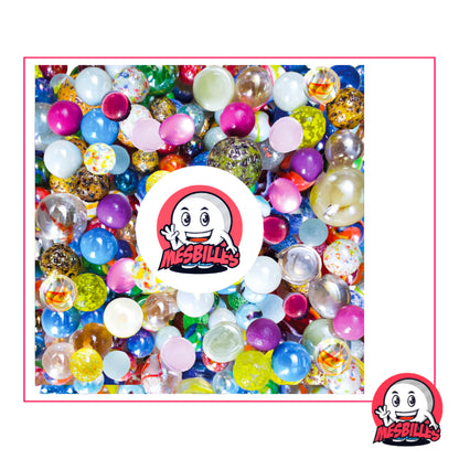 Collection MesBilles Filles : assortiment de 100 billes colorées aux tons pastel et scintillants, idéal pour jouer et collectionner