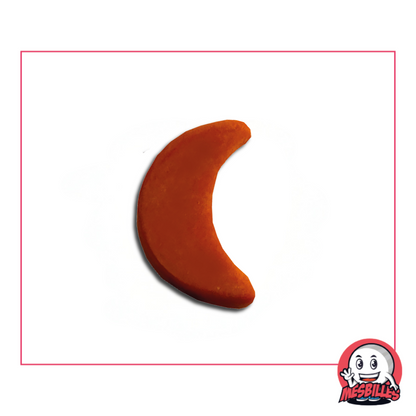 1 Flache Murmeln Perlmuttene Orange Extra Flach