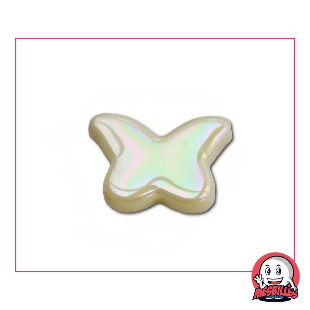 1 Bille Papillon Beige Glossy extra plat