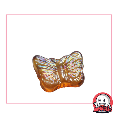 Orange Monarque-Murmel aus transluzentem Glas, 30 mm, leuchtend und einzigartig für Murmel-Liebhaber