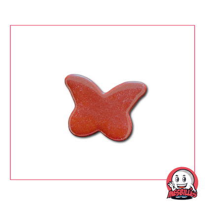 Bille papillon caramel perle extra plate – vue de face, isolée sur fond neutre
