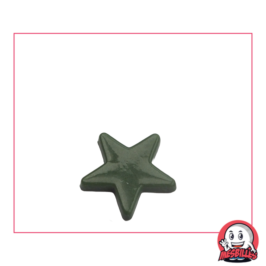 1 Bille étoile Perle Vert Foncé extra plate