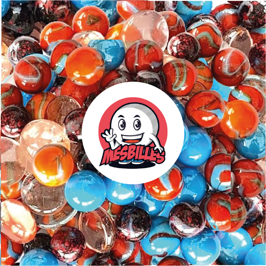 Sac De 100 Billes En Verre - Toutes Différentes, Diamètres 10 à 25 Mm - Pour Jeux, Collection Ou Décoration - 7
