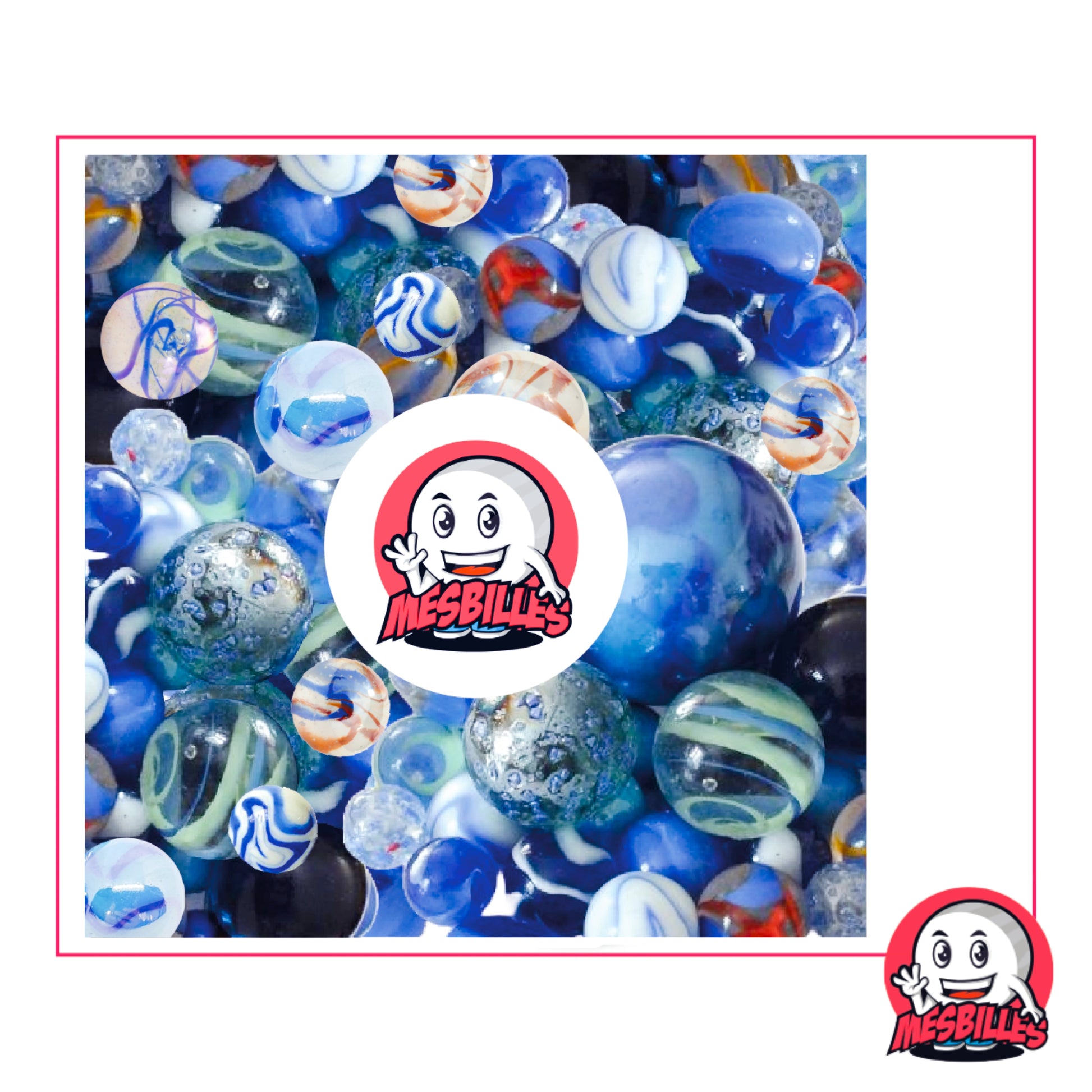 Collection MesBilles Pharaons : billes bleues, dorées et marbrées, inspirées des trésors antiques d’Égypte