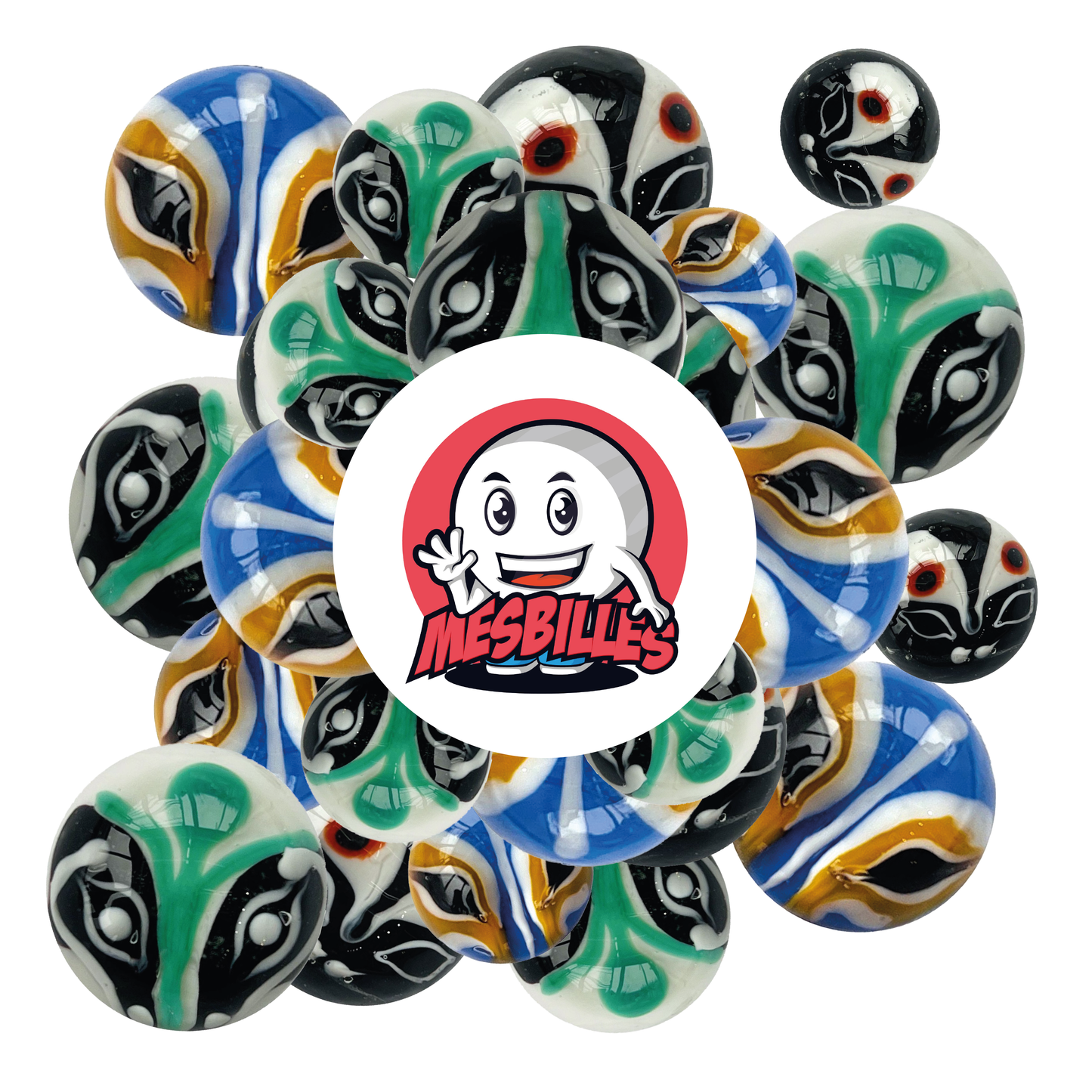 1 Bille Art Aloa Vert 22 mm