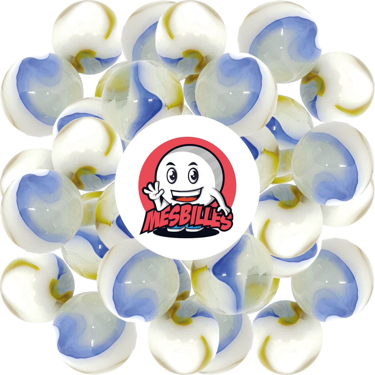 1 Murmel Eisfläche 25 mm