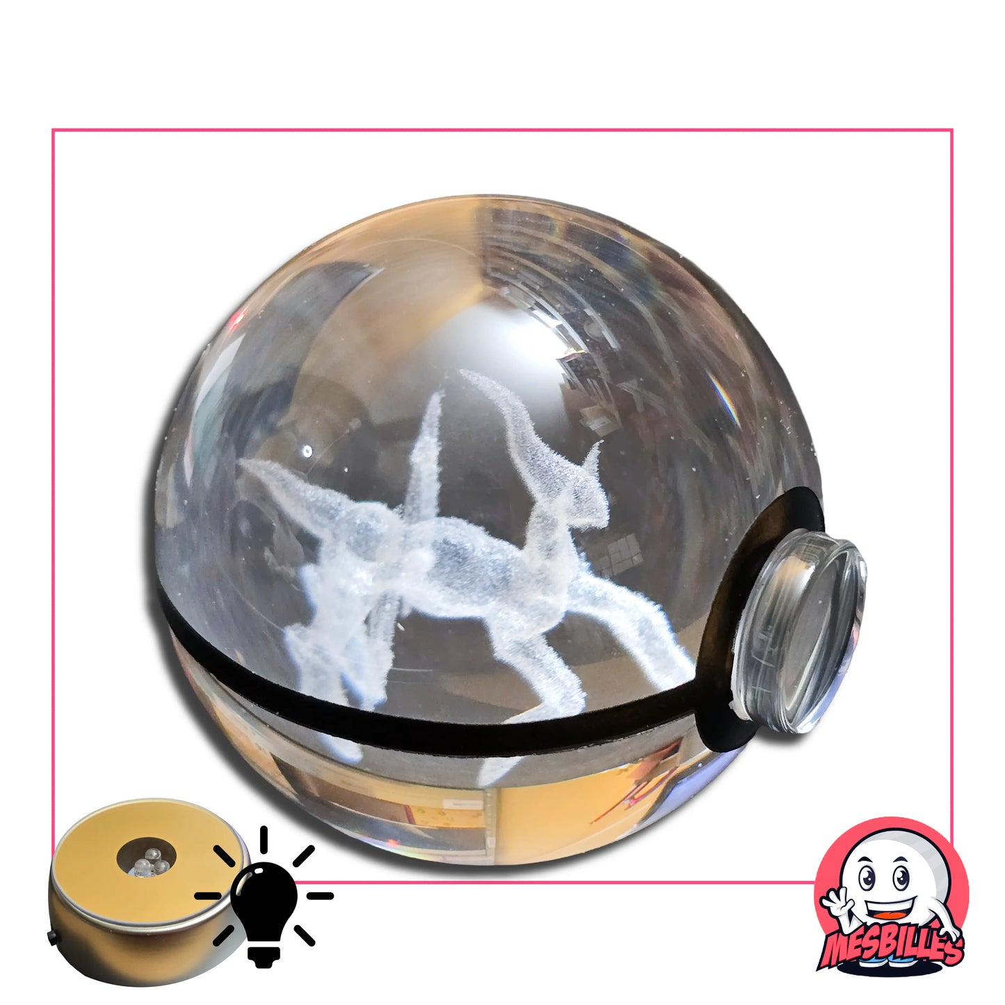 Bille Arceux Pokémon 50 mm Fond Plat