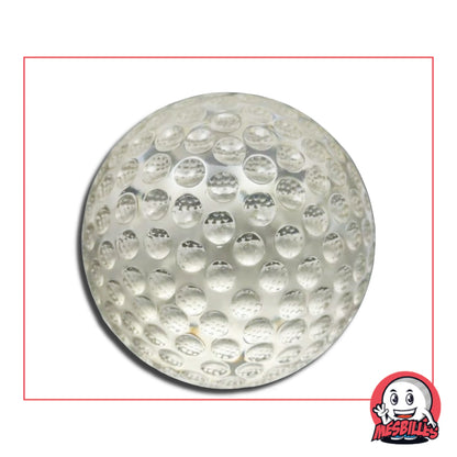 Originale et élégante, la Bille Balle de Golf Cristal 40 mm reprend le relief d’une balle de golf dans un verre translucide. Chaque pièce est unique et fragile