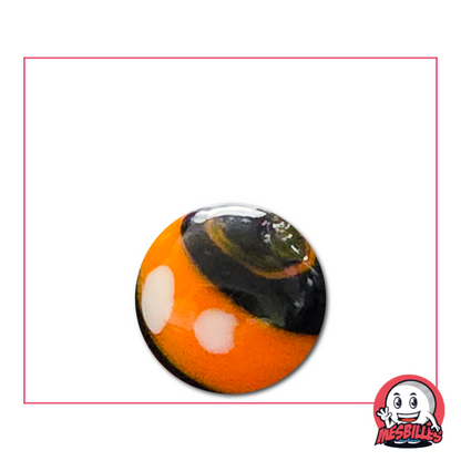 Bille Big Bang orange et noir 16 mm – contraste audacieux et énergie explosive
