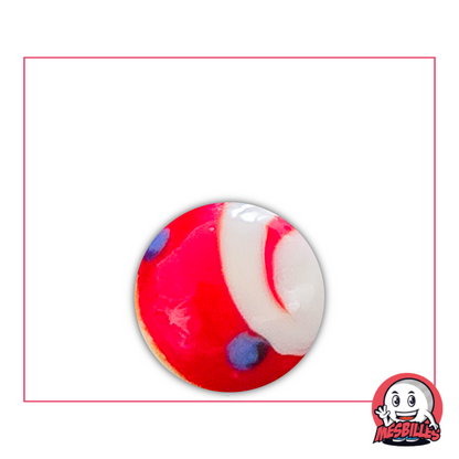 Murmeln Big Bang rot und blau 16 mm – visueller Wirbel aus Feuer und Ozean
