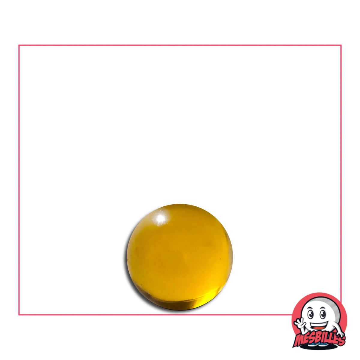 Bille ronde Loupe Ambre 6 mm