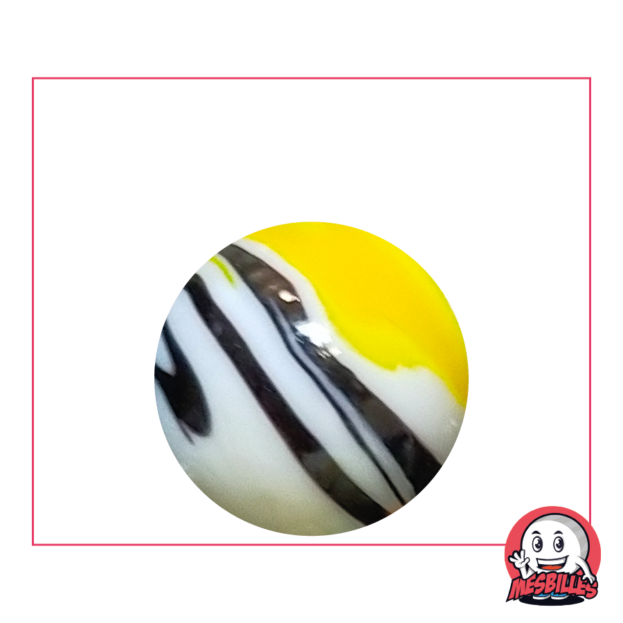 Bille Diabolic Blanc 25 mm, le mystère zébré qui déroute