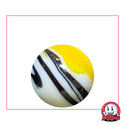 Bille Diabolic Blanc 25 mm, le mystère zébré qui déroute