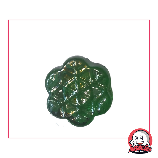 Bille Flocon Verte – Originale, Plate et Translucide | MesBilles