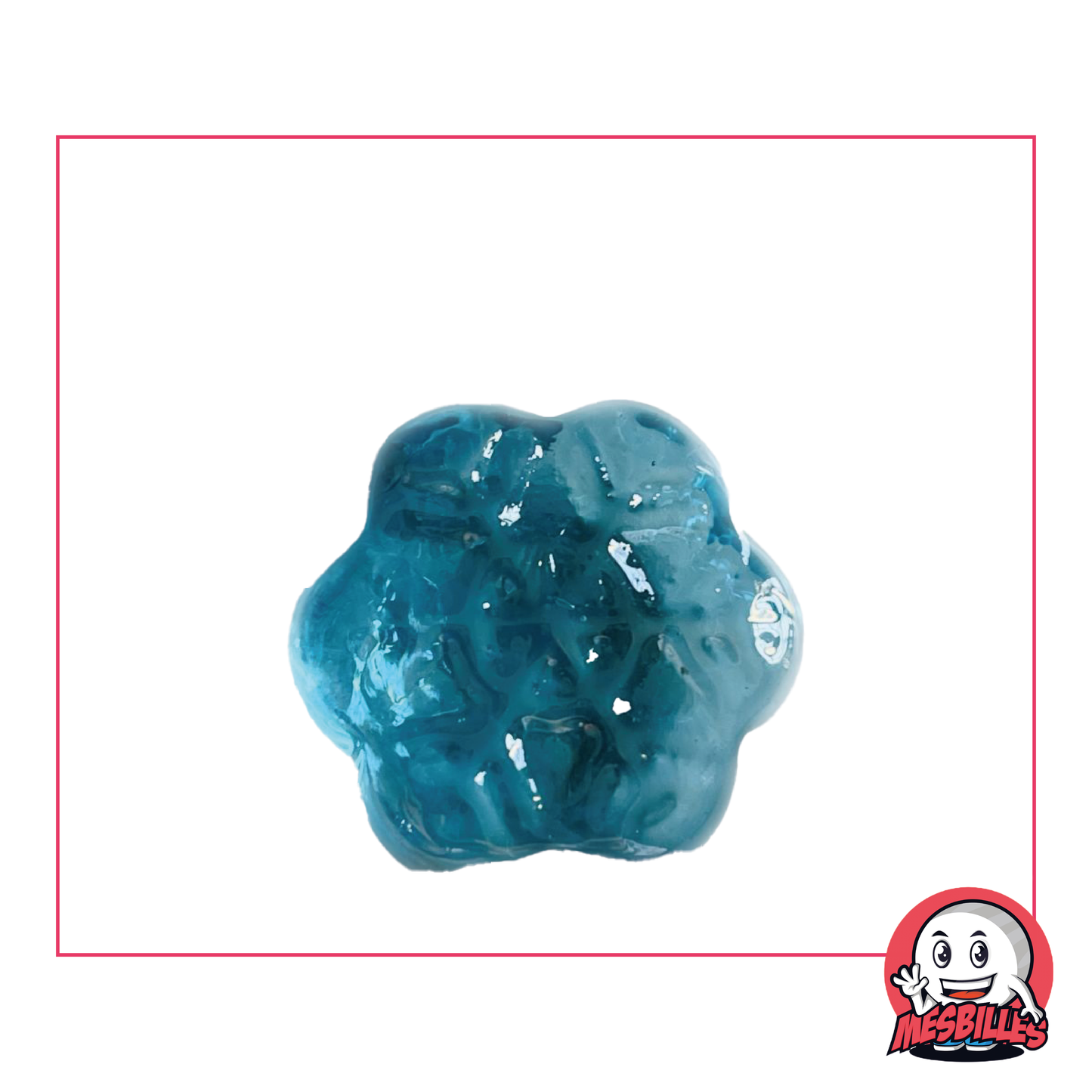 1 Murmeln Schneeflocke Blau