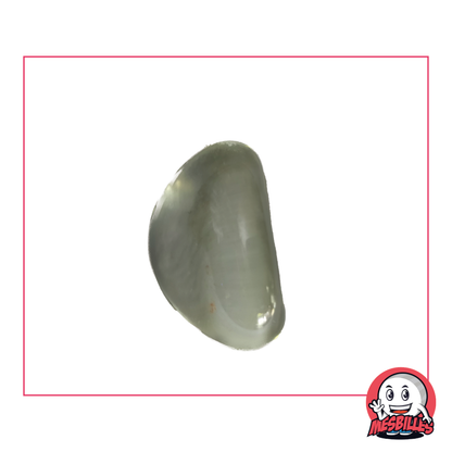 Murmeln in Kristallfarbe aus transluzentem Glas, Größe 25 x 15 mm, verleihen jedem Kunstwerk oder jeder Dekoration einen Hauch von Magie.