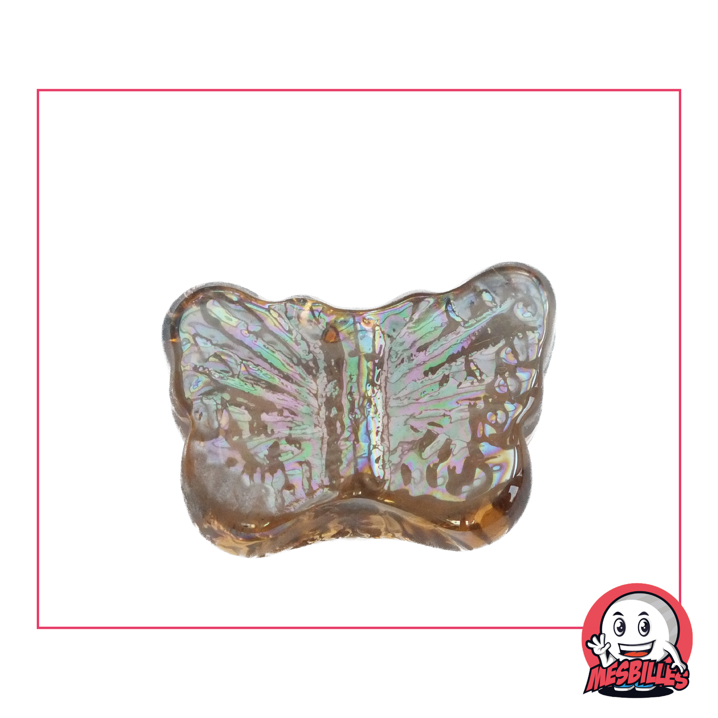 Gelbe Monarque-Murmel aus transluzentem Glas, 30 mm, leuchtend und selten für Murmel-Liebhaber