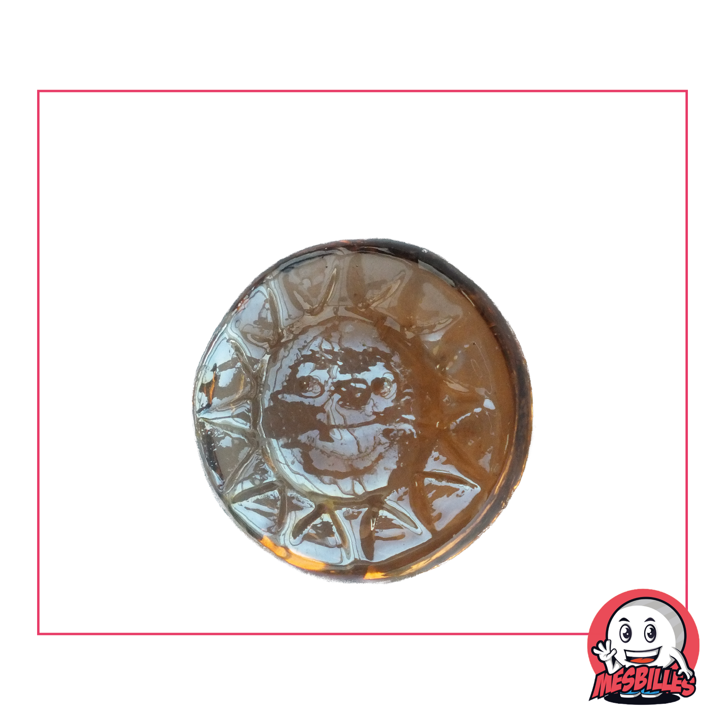 1 Murmeln Sonne Pfirsich