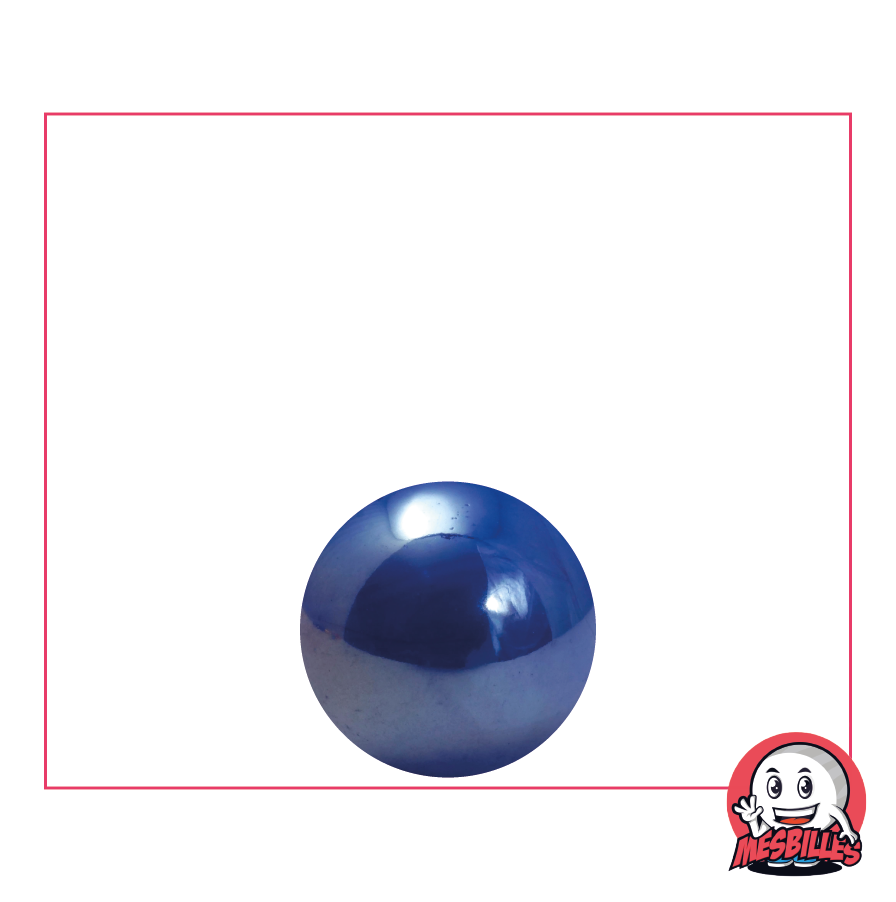 1 Bille Glossy Bleu Nuit 14 mm