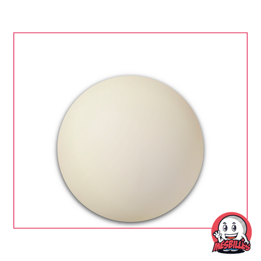 Photo d’une bille ronde Iceberg blanc 30 mm, à la surface mate et givrée, disponible à l’unité sur MesBilles.
