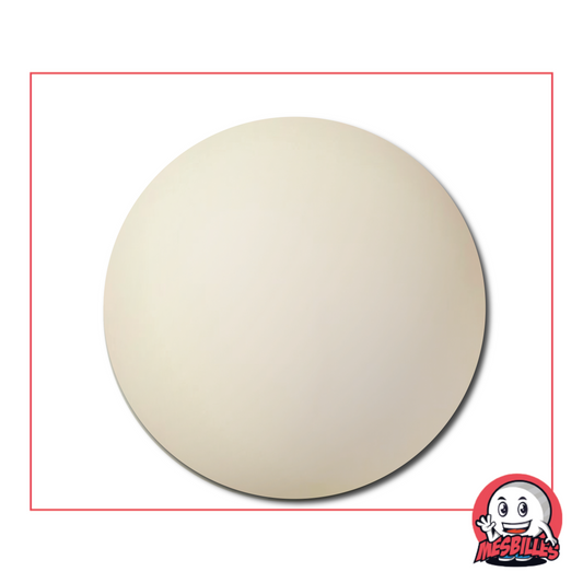 Photo d’une bille ronde Iceberg blanc 40 mm, au coloris mat et givré, vendue à l’unité par MesBilles.

