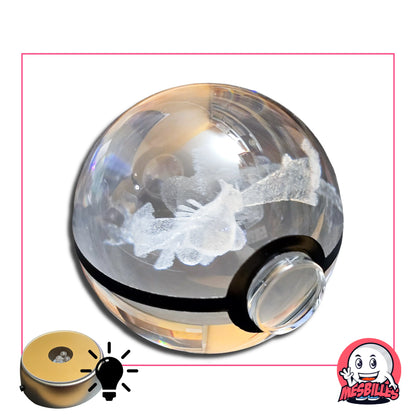 Bille Lugia Pokémon 50 mm Fond Plat