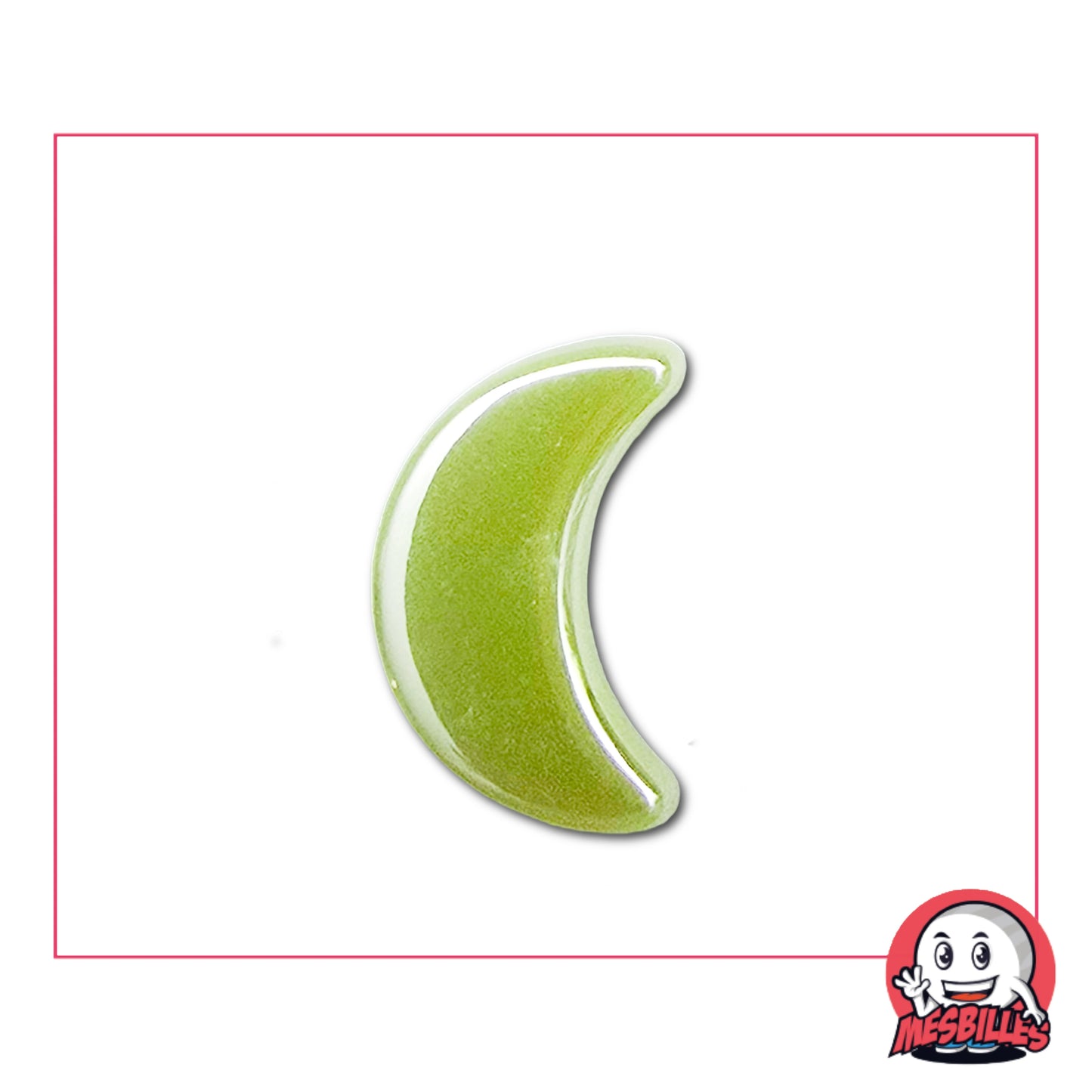 Difficile de classer la Bille Extra-plate Lune Glossy Fluo : elle est utilisée pour décorer, jouer et collectionner.