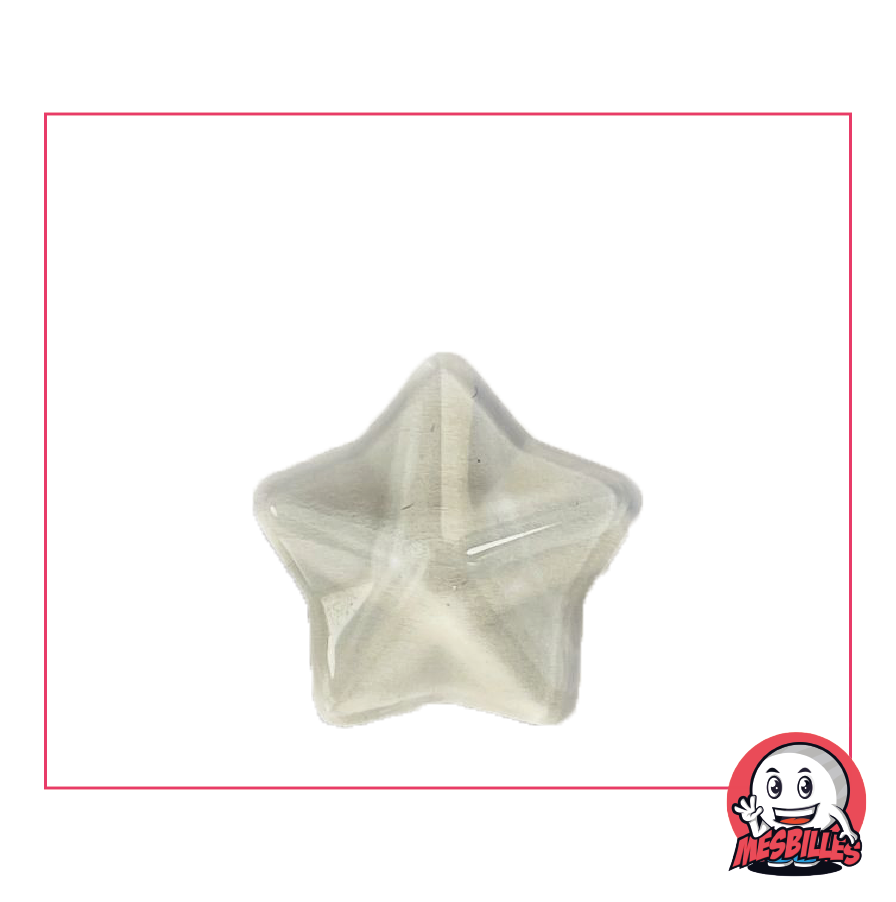 Extra-Flache Murmeln Arapède Kristall aus transluzentem Glas – Dekoration und außergewöhnliches Spiel – MeineMurmeln