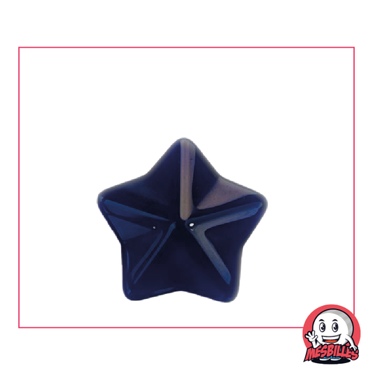 Extra-Flache Murmeln Arapède Nachtblau aus transluzentem Glas – Dekoration und Spiel – MeineMurmeln