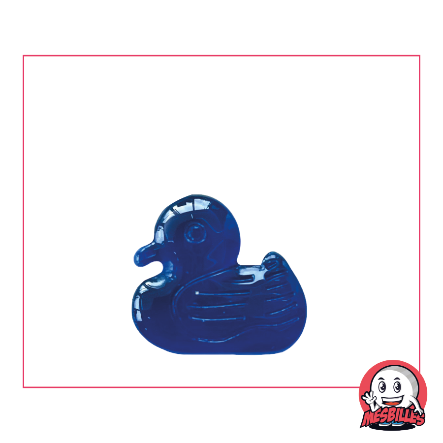 Extraflache Murmel aus transluzentem Glas in Nachtblau, Größe 25 mm – MeineMurmeln