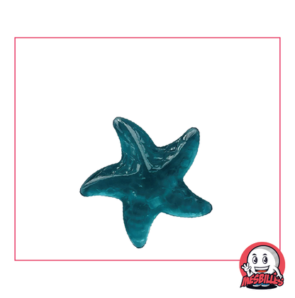 Extra-flache Murmeln Seestern Intensivblau, das Geheimnis der Tiefen der Form-Murmeln bei MeineMurmeln